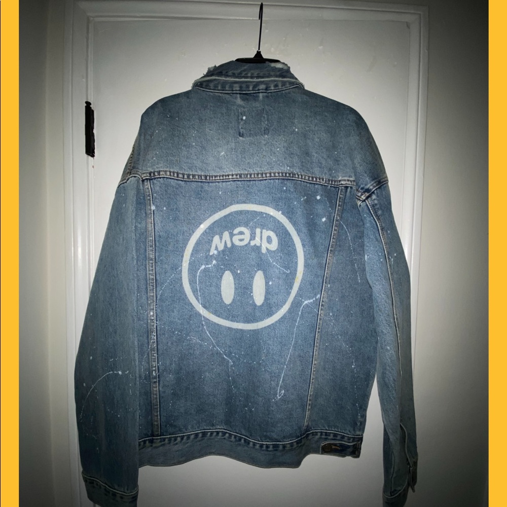 Drew House upside down mascot trucker denim